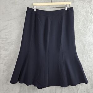 Louben Blue Maxi A-Line Skirt for Work